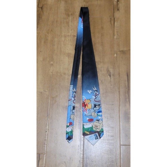 Vtg 1997 Looney Tunes Bugs Bunny USPS Tie - Picture 1 of 3